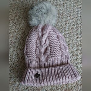 Express light pink Knit Pom Pom Beanie